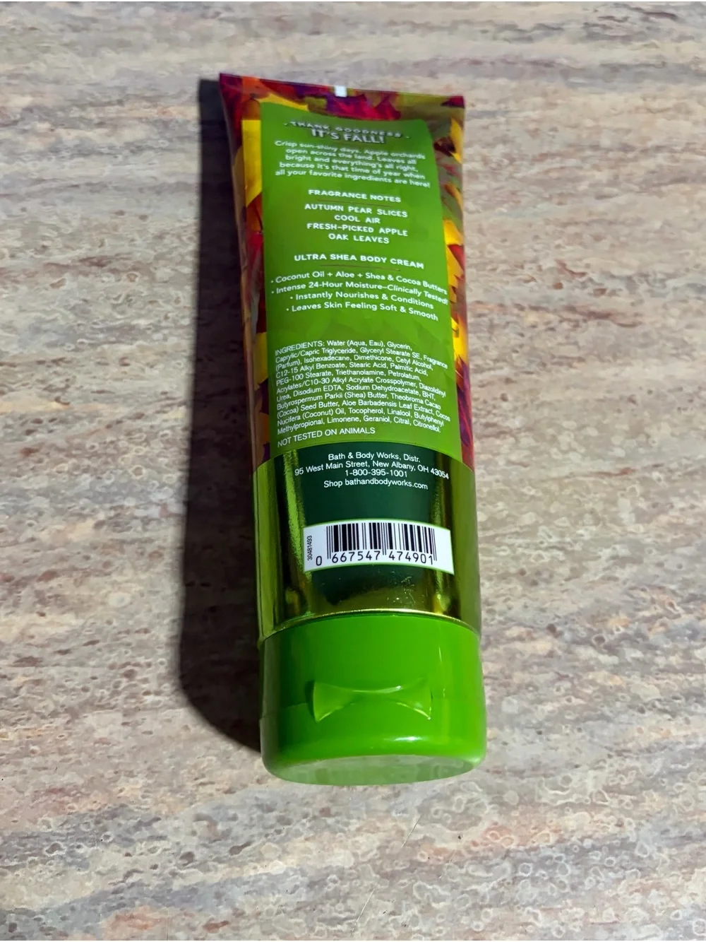 Bath & Body Works Discontinued Crisp Orchard Leaves Ultra Shea Body Cream